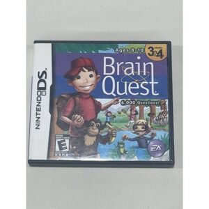 Brain Quest Grades 3 & 4‎ (Nintendo DS NDS) Original Game-CIB- Tested